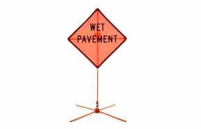 Wet Pavement Sign
